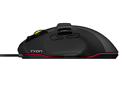 画像集#004のサムネイル/ROCCATの新フラグシップマウス「Tyon」が12月5日に国内発売。アナログコントローラと“背びれスイッチ”搭載のFPS向け多機能モデル