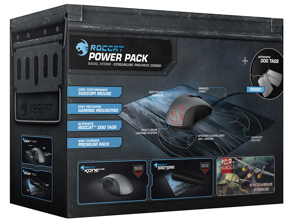 画像集 005 砂漠と海上とジャングル ミリタリーコンセプトのroccat製マウスとマウスパッドのセット品 Powerpack が12月15日発売 4gamer Net