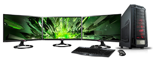 ���������꡼ No.002�Υ���ͥ������ / ���۱�ǥ����ץ쥤3�礬��°���Ʋ����٤�5760��1080�ɥåȡ�Faith����3����ɽ���ò�����SLI�ǥ����ȥå�PC���о�