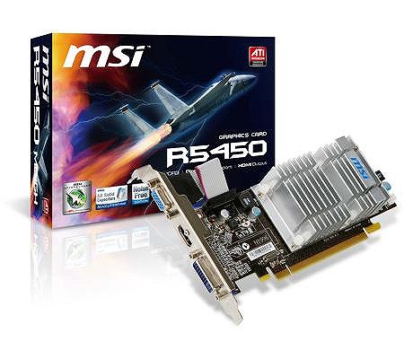 画像ギャラリー No.001のサムネイル画像 / MSI,大型のファンレスクーラーを搭載したHD 5450カード発表