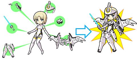 画像ギャラリー No.006のサムネイル画像 / ソーシャルRPG「武装神姫 BATTLE COMMUNICATION」,Mobageで配信