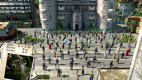 画像ギャラリー No.001のサムネイル画像 / これで「布告」と「建設」丸分かり。ラッセル,「トロピコ3」の公式サイトを更新