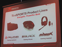 画像ギャラリー No.002のサムネイル画像 / 「ファン付きキーボード」などを引っ提げ,Thermaltakeがゲーマー向けデバイス市場へ本格参入【速報版】