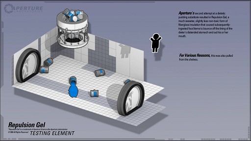 画像ギャラリー No.003のサムネイル画像 / 「Portal 2」の最新映像にはGLaDOSの台詞も。ラストとなる今回は,新要素として登場する2種類のジェル「Propulsion」と「Repulsion」を紹介