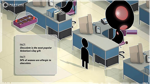 画像ギャラリー No.002のサムネイル画像 / Valve,「Portal 2」の最新ムービーでバレンタインデー成功の秘訣を公開。予約受付もスタートし,予約特典についても発表