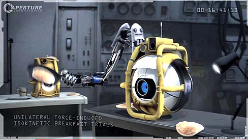 画像ギャラリー No.003のサムネイル画像 / 「Portal 2」の2体のロボットの役割とは。Aperture Scienceのプロモーションムービー第2弾,「Bot Trust」公開