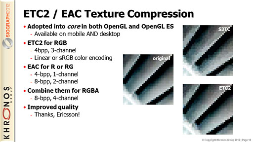 画像集#005のサムネイル/OpenGLはDirectX 11を超え，OpenGL ESは据え置き型ゲーム機と同等以上に。Khronosの最新動向レポート