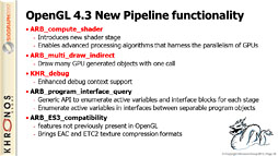 ꡼ No.014 | OpenGLDirectX 11ĶOpenGL ESϿ֤ൡƱʾˡKhronosκǿưݡ