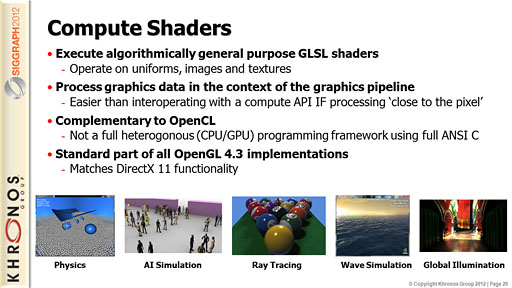 画像集#015のサムネイル/OpenGLはDirectX 11を超え，OpenGL ESは据え置き型ゲーム機と同等以上に。Khronosの最新動向レポート