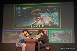 画像ギャラリー No.025のサムネイル画像 / 三浦春馬さんや次長課長の井上さんらCM出演タレントによるクエスト実演も行われた,「モンスターハンターポータブル 3rd」完成披露発表会の詳細レポートを掲載