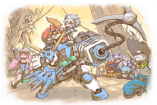 Solatorobo それからCODAへ」空を飛んだり戦艦を釣ったり? シェパルド