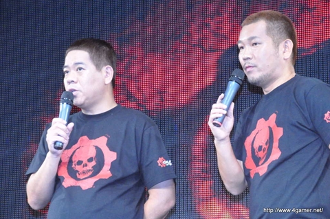 画像ギャラリー No.013のサムネイル画像 / 本日発売の「Gears of War 3」,FUJIWARA,椿鬼奴さん,あやまんJAPANが発売を祝福しに駆けつけた,発売記念イベントの模様をレポート