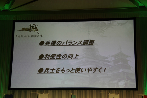 画像ギャラリー No.017のサムネイル画像 / 「戦国IXA」の新章や7周年イベントの内容,新イベント「天下統一戦」が発表されたオフラインイベント「同盟の陣」レポート