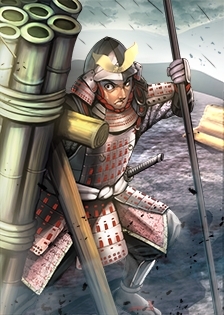 画像ギャラリー No.009のサムネイル画像 / 「戦国IXA」絵巻作家の正子公也氏が描いた後藤又兵衛など 総計9枚の武将カードが追加