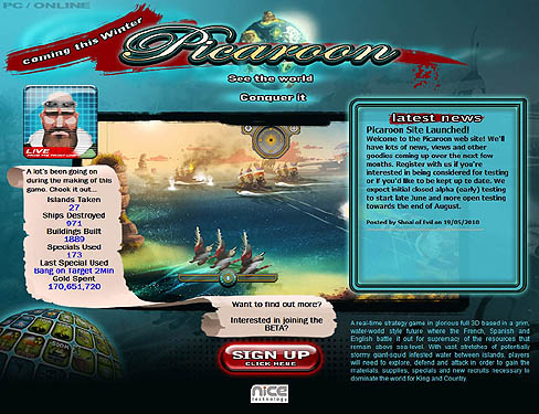 画像ギャラリー No.001のサムネイル画像 / 完全無料のMMORTS「Time of Defiance」のNicely Crafted Entertainmentが,新作「Picaroon」を発表