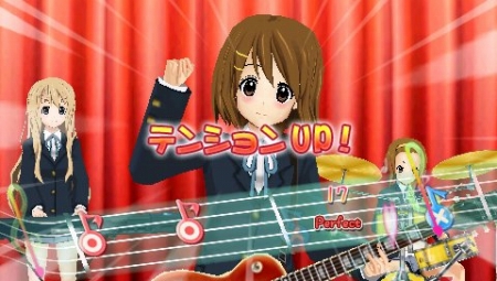 画像ギャラリー No.008のサムネイル画像 / 「けいおん! 放課後ライブ!!」,リズムに合わせて“コンボ”を繋げよう。メンバーのテンションが上がると特別な演出が