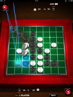 画像ギャラリー No.004のサムネイル画像 / コマが火を噴く過激なリバーシ。iPad「ホットリバーシHD」明日発売