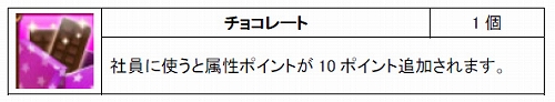 画像ギャラリー No.002のサムネイル画像 / 「Mr.CEO」,社員の能力がアップできるアイテム“チョコレート”登場