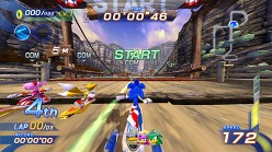 画像ギャラリー No.005のサムネイル画像 / 二人の息を合わせよう。「ソニック フリーライダーズ」,対戦モード「タッグレース」の概要などをスクリーンショットと共に紹介