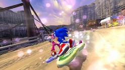 画像ギャラリー No.013のサムネイル画像 / 二人の息を合わせよう。「ソニック フリーライダーズ」,対戦モード「タッグレース」の概要などをスクリーンショットと共に紹介