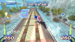 画像ギャラリー No.017のサムネイル画像 / 二人の息を合わせよう。「ソニック フリーライダーズ」,対戦モード「タッグレース」の概要などをスクリーンショットと共に紹介