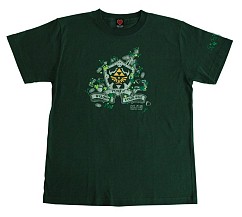 画像ギャラリー No.010のサムネイル画像 / 「ゼルダの伝説」生誕25周年を記念した特製Tシャツの受注販売が決定。カラーはフォレストグリーンとブラックの2種類
