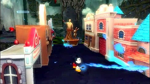 画像ギャラリー No.002のサムネイル画像 / Disney Interactive Studiosが「Epic Mickey」のムービー公開。ミッキーの武器となる筆の使い方が分かるシーンも登場