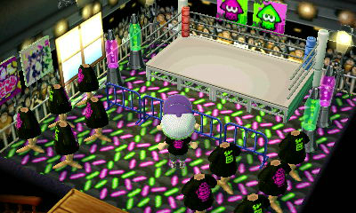 画像ギャラリー No.001のサムネイル画像 / 「とびだせ どうぶつの森」ニンテンドー村に「シオカライブ」のステージを再現した部屋がオープン