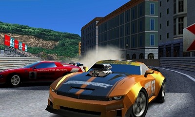 バンダイナムコゲームス 3ds用 リッジレーサー 3d の最新情報を公開 本作では 奥行き感のある画面での熱い駆け引きや豪速なドリフトが楽しめる