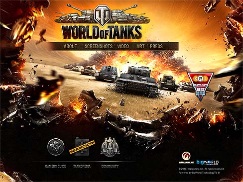 画像ギャラリー No.001のサムネイル画像 / タンクマニア待望の「World of Tanks」で,ティザーサイトがオープン