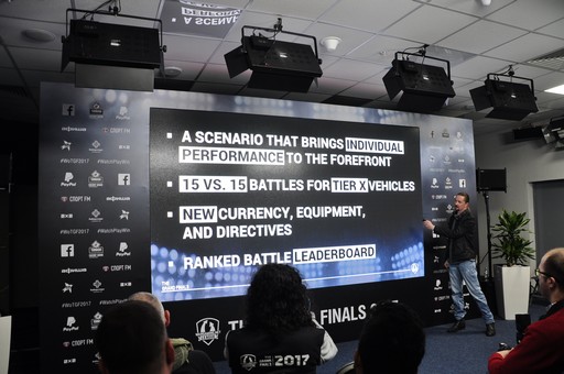画像ギャラリー No.011のサムネイル画像 / 「World of Tanks」の世界大会決勝戦,The Grand Finals 2017のプレスカンファレンスをレポート。9.19アップデートでランク戦が実装