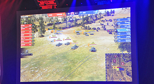 ���������꡼ No.016�Υ���ͥ������ / ��World of Tanks�פ���������The Grand Finals 2017�פη辡�郎�⥹����ǳ��š��ɥ�ޥ��å���Ÿ�������Ѥ�ꤷ�Ƥ���������θ���������줿���٥�Ȥ����ͤ��ݡ���