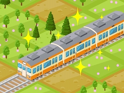 画像ギャラリー No.002のサムネイル画像 / ソーシャルゲーム「A列車で行こう for GREE」が出発進行。自分だけの街を発展させつつ,ほかのプレイヤーとの街を結ぶ列車も発車オーライできる