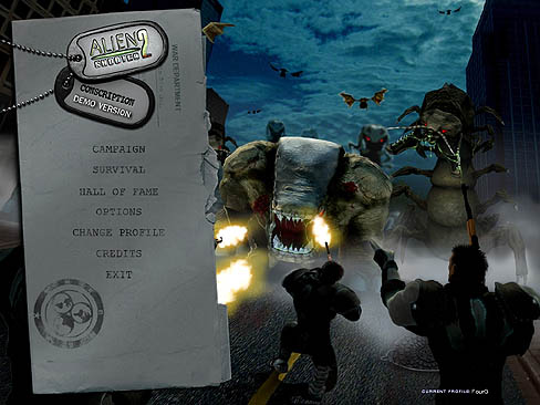 画像ギャラリー No.001のサムネイル画像 / デモ版が公開された「Alien Shooter 2: Conscription」で,襲ってくるモンスターどもを殲滅だ