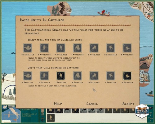 画像ギャラリー No.003のサムネイル画像 / ハンニバル将軍となってイタリア半島に侵攻せよ。ターン制ストラテジー「Hannibal: Rome and Carthage in the Second Punic War」が発表に