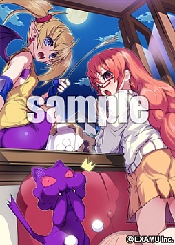 画像ギャラリー No.001のサムネイル画像 / 「アルカナハート」シリーズのリリカと頼子があしらわれたB2タペストリー登場