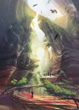 画像ギャラリー No.003のサムネイル画像 / 空と光,雪と街の灯。シリーズ15周年記念タイトル「Next Tales of(仮称)」,異世界の風景を描いたイメージイラスト4点を新たに公開