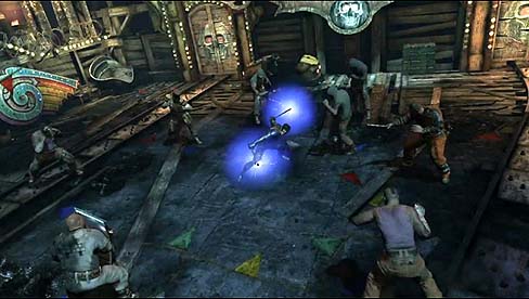 画像ギャラリー No.002のサムネイル画像 / 大ヒット中の「Batman: Arkham City」のDLC第1弾,「Nightwing」が登場。DCコミックスのヒーローの一人,Nightwingが電撃棒で暴れまくるムービーも公開