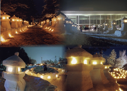 画像ギャラリー No.005のサムネイル画像 / 「ゲッテンカ」,山形・上杉雪灯篭まつりで大会イベント開催