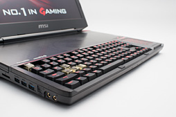 画像ギャラリー No.015のサムネイル画像 / メカニカルキーボード採用のMSI製ノートPC「GT80 Titan」ファーストインプレッション。この操作感はノートPCの枠を超えている
