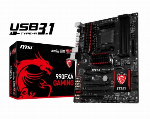 画像ギャラリー No.001のサムネイル画像 / MSI，USB 3.1＆NVMe対応マザー「990FXA GAMING」を世界市場で発表