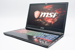 GTX 1060 6GB+Kaby Lake-H搭載のMSI製ゲーマー向けノートPC「GS63VR