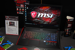 画像ギャラリー No.004のサムネイル画像 / MSI,ゲーマー向けノートPCやバックパックPCなど30製品を国内で一斉発表