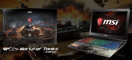 画像ギャラリー No.002のサムネイル画像 / 「WoT」のイラスト入り。ゲーム内特典も付いたコラボノートPCがMSIから