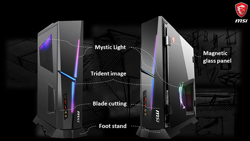 画像ギャラリー No.019のサムネイル画像 / 写真で見る新型ゲームPC「Trident X」。GeForce RTX 20&第9世代Coreプロセッサ搭載の薄型PCをじっくり眺めてみた