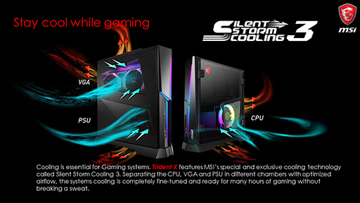 写真で見る新型ゲームPC「Trident X」。GeForce RTX 20&第9世代Core