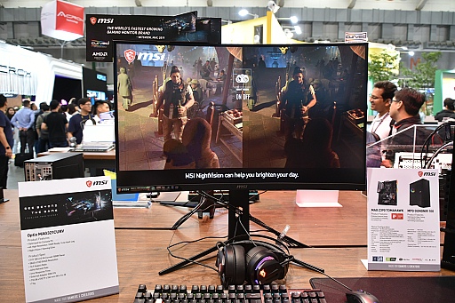 画像ギャラリー No.019のサムネイル画像 / MSIの最新ゲーマー向けディスプレイは,実況配信者向けモデルや家庭用ゲーム機向け湾曲液晶モデルに注目だ