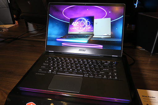 画像ギャラリー No.003のサムネイル画像 / ノートPCの液晶パネルが300Hzに突入。MSIがCES 2020で新型ノートPCやデスクトップPCなどを発表