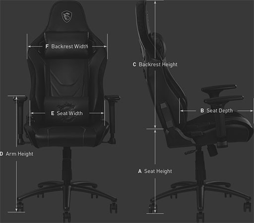画像ギャラリー No.002のサムネイル画像 / 150度までのリクライニングに対応したゲーマー向けチェアがMSIから