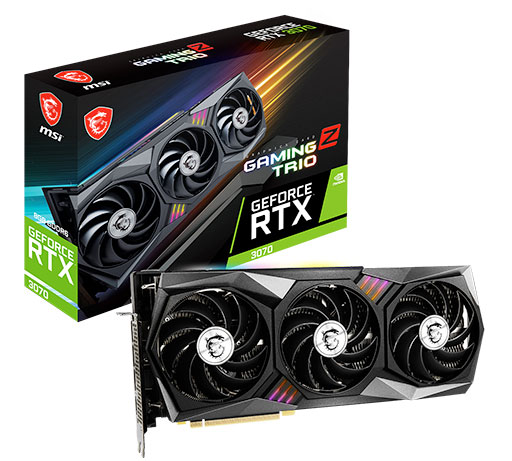大型3連ファン搭載でOC仕様のRTX 3070搭載カードがMSIから登場